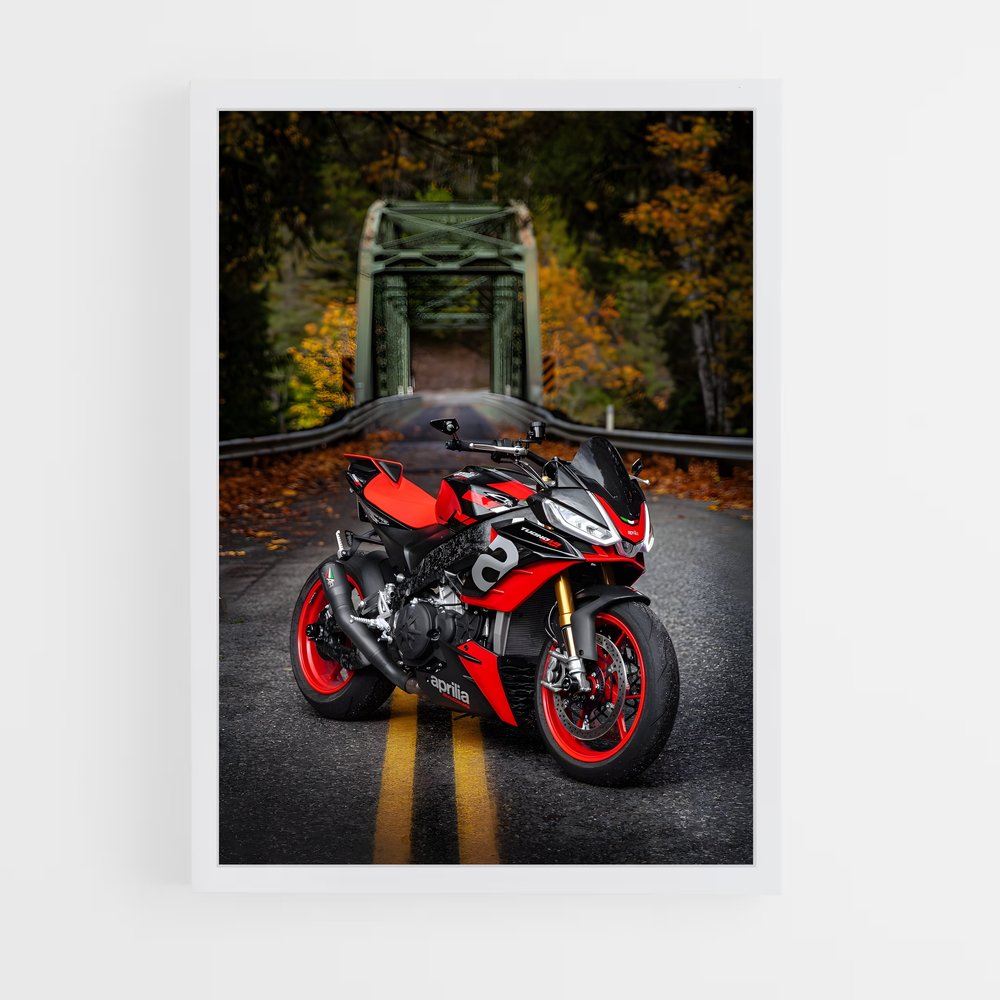 Poster élégant Tuono v – affiche Aprilia (vue 3)
